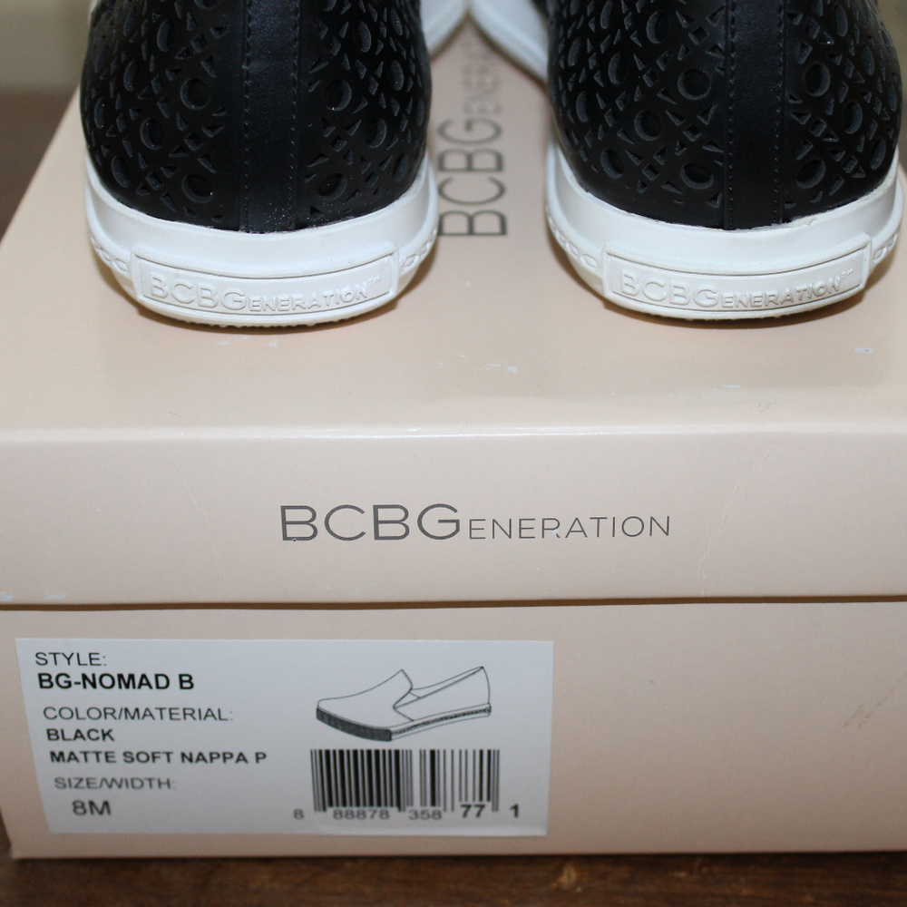 Bcbgeneration~Black~Leather~Slipons/Sneakers - image 3